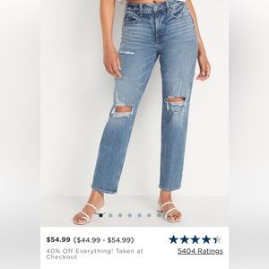 Old Navy power, slim, straight, high-rise, secret, slim pockets